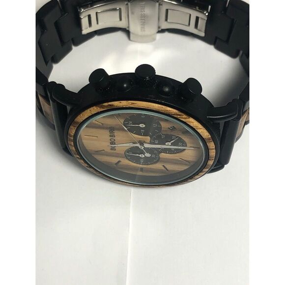 Bobo Bird Unisex Stainless Steel Analog Dial Quartz Genuine Wrist Watch BW108 - Picture 7 of 10